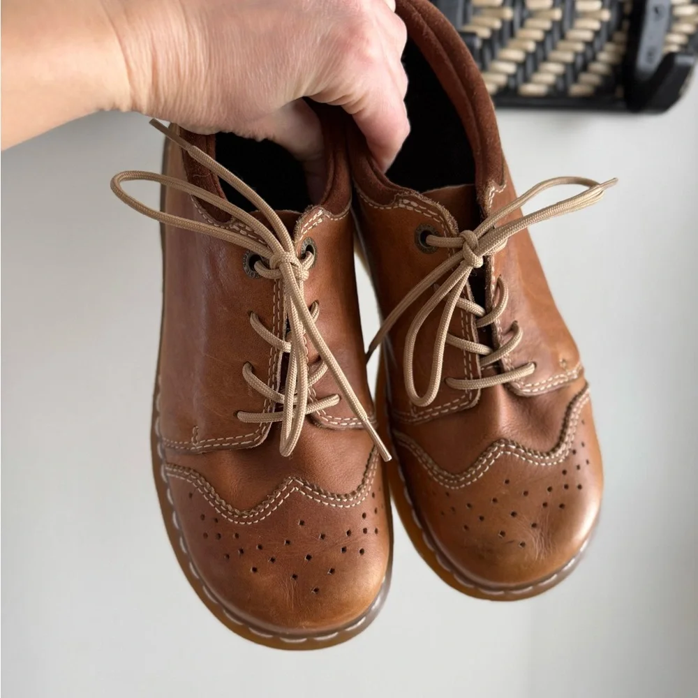 Dr. Martens 11664 Brown Leather Chunky Oxford Boots - Y2K 90s - Women's Size 9 - Picture 9 of 16